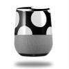 Kearas Polka Dots White On Black - Decal Style Skin Wrap fits Google Home Original (Google Home NOT Included) view 1