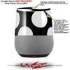 Kearas Polka Dots White On Black - Decal Style Skin Wrap fits Google Home Original (Google Home NOT Included) view 2