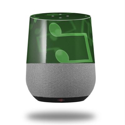 Bokeh Music Green - Decal Style Skin Wrap fits Google Home Original (Google Home NOT Included)