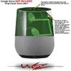 Bokeh Music Green - Decal Style Skin Wrap fits Google Home Original (Google Home NOT Included) view 2