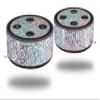 Skin Wrap Decal Set 2 Pack for Amazon Echo Dot 2 - Flowers Pattern 08 (2nd Generation ONLY - Echo NOT Included) view 1