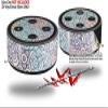 Skin Wrap Decal Set 2 Pack for Amazon Echo Dot 2 - Flowers Pattern 08 (2nd Generation ONLY - Echo NOT Included) view 2