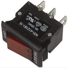 TE CONNECTIVITY / POTTER & BRUMFIELD W51-A121B1-15 CIRCUIT BREAKER, THERMAL, 1P, 125V, 15A (1 piece) by TE CONNECTIVITY / POTTER & BRUMFIELD