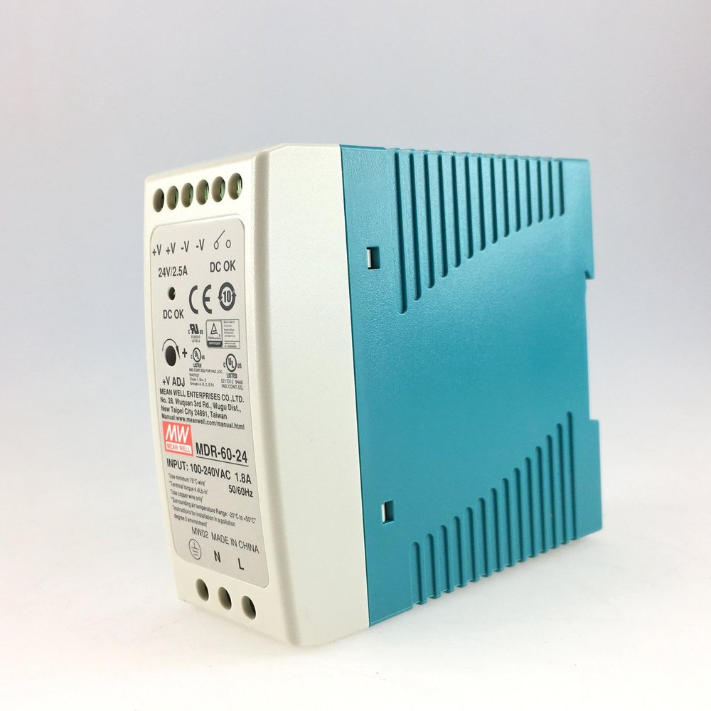 MEAN WELL MDR-60-24 Industrial DIN Rail 24V 2.5A 60W Power Supply MDR-60