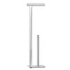 Torre & Tagus 29" Chrome Free Standing Toilet Paper Holder Stand with Storage for 3 Extra Rolls, Polished Chrome Toilet Paper Holder Free Standing Pedestal with Heavy Base, Corrosion Resistant Steel view 1