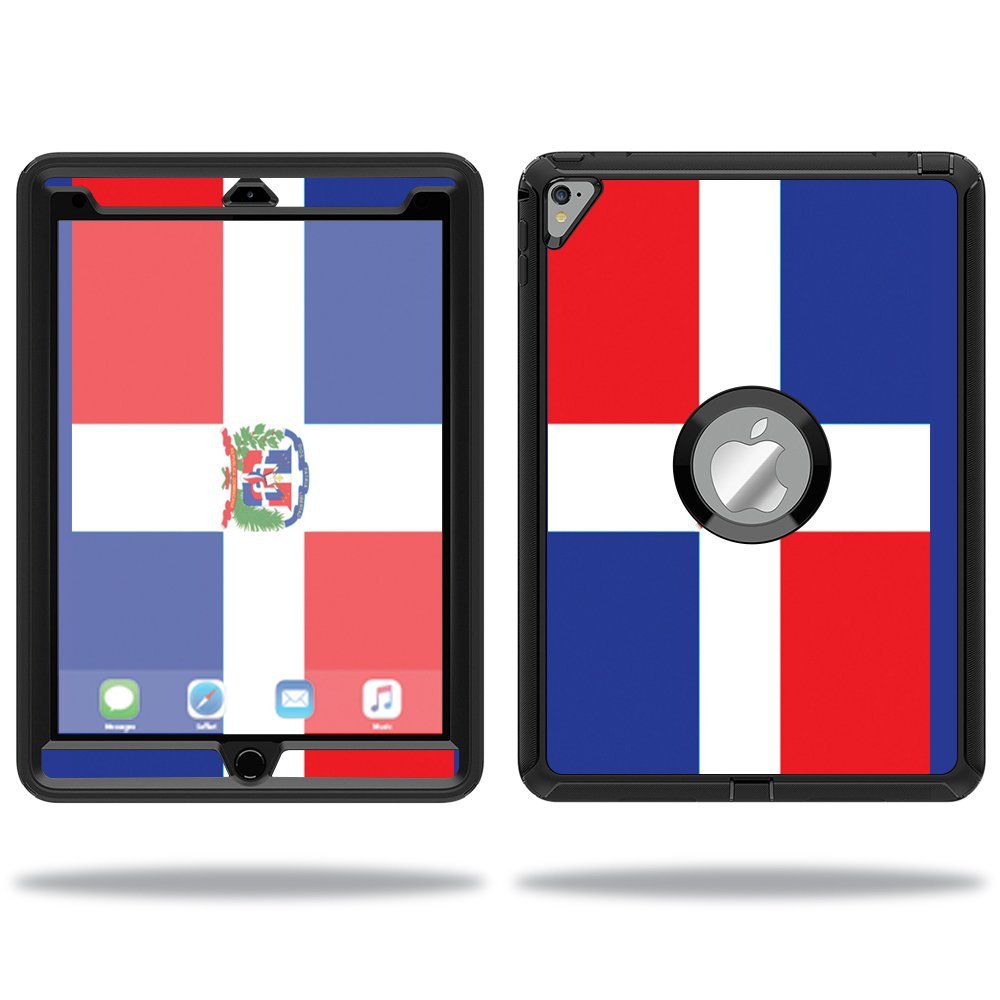 MightySkins Skin Compatible with OtterBox Defender Apple iPad Pro 9.7 Case wrap Cover Sticker Skins Dominican Flag