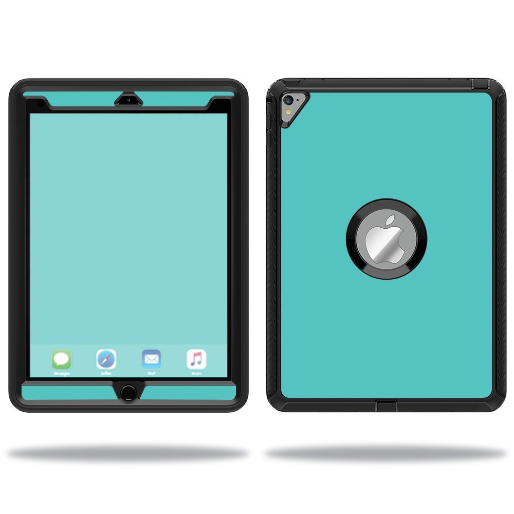 MightySkins Skin Compatible with OtterBox Defender Apple iPad Pro 9.7 Case wrap Cover Sticker Skins Solid Turquoise