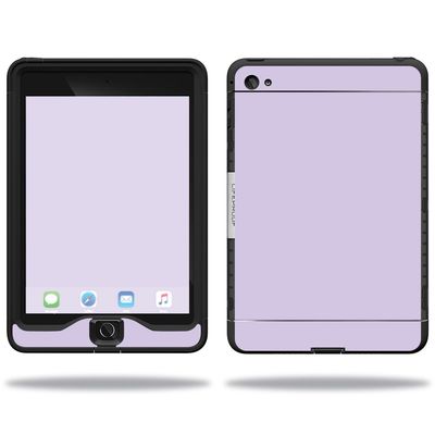 MightySkins Skin Compatible with Lifeproof Apple iPad Mini 4 Case nuud Case wrap Cover Sticker Skins Solid Lilac