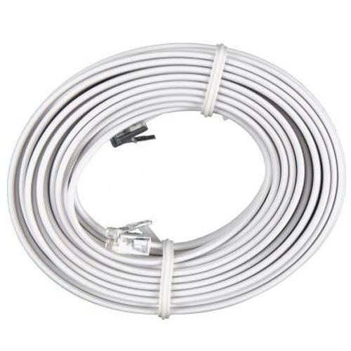MaxLLTo 100 FT Feet RJ11 4C Modular Telephone Extension Phone Cord Cable Line Wire White