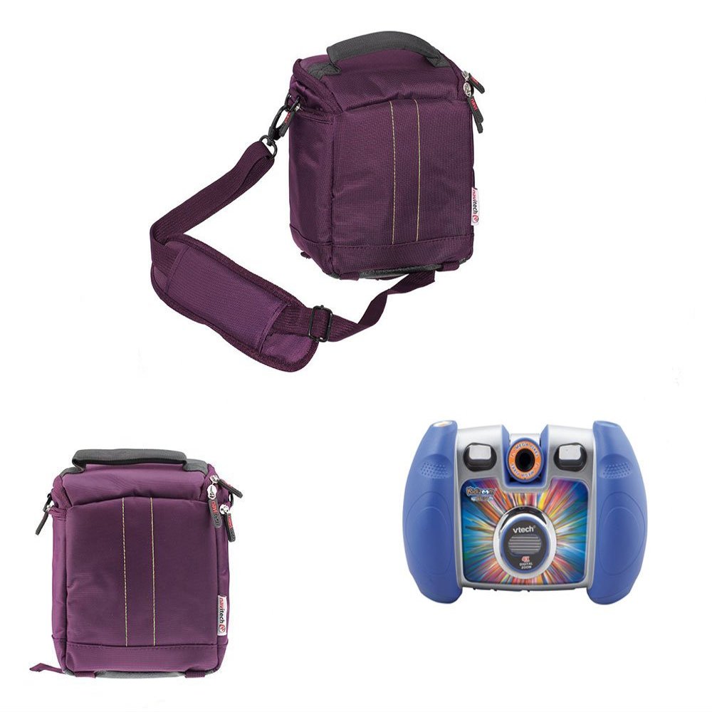 Navitech Purple Protective Portable Handheld Case and Travel Bag Compatible With VTech Kidizoom Duo