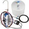 Home Master TMULTRA-ERP-L Ultra RO System Loaded; City & Well Water, Fast 4.5 sec Fill Rate, 6-stages, UV Sterilizer, 1:1 Waste Ratio, High hardness Membrane 18gpg, Lux Nickel RO Faucet, fridge kit view 1