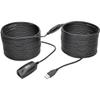 Tripp Lite 15M USB 2.0 Hi-Speed Active Extension Repeater Cable USB-A M/F 49ft (U026-15M), Black view 1