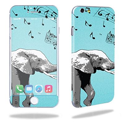MightySkins Skin Compatible with Apple iPhone 6/6S Cell Phone 4.7" Cover wrap Sticker Skins Musical Elephant