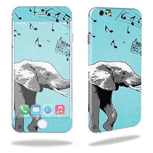 MightySkins Skin Compatible with Apple iPhone 6/6S Cell Phone 4.7" Cover wrap Sticker Skins Musical Elephant