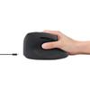 Urban Factory Ergonomic Wireless Laser Mouse 4 Buttons 2.4 GHz, Black/Gray (EMR20UF) view 3