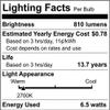 S9576 6.5BT15/CL/LED/E26/27K/120V 6 Bulbs view 2