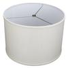 FenchelShades.com 16" Top Diameter x 16" Bottom Diameter 11" Height Cylinder Drum Lampshade USA Made (Burlap Off White) view 1
