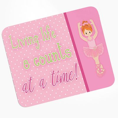 Caroline's Treasures BB5398MP Ballet in 8 Counts Red Hair Mouse Pad, Hot Pad or Trivet for Home Office Gaming Working Computers Laptop Mouse Mat,Washable Large Mousepad