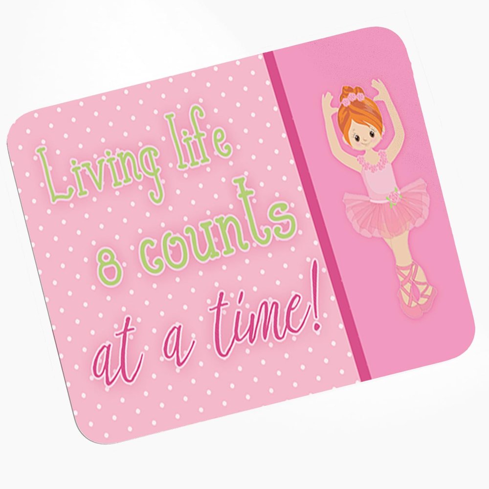 Caroline's Treasures BB5398MP Ballet in 8 Counts Red Hair Mouse Pad, Hot Pad or Trivet for Home Office Gaming Working Computers Laptop Mouse Mat,Washable Large Mousepad