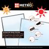 Metro Screenworks Framed Tempered Glass Panel for Porch & Patio Panels, Outdoor Enclosures, (32-3/4" x 34-1/2", Bronze) Enclose Your Porch with Tempered Glass Panels - Glass Panel Replacement view 2