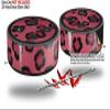 Skin Wrap Decal Set 2 Pack for Amazon Echo Dot 2 - Leopard Skin Pink (2nd Generation ONLY - Echo NOT Included) view 2