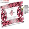 Skin Wrap Decal Set 2 Pack for Amazon Echo Dot 2 - Leopard Skin Pink (2nd Generation ONLY - Echo NOT Included) view 3