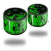 Skin Wrap Decal Set 2 Pack for Amazon Echo Dot 2 - HEX Green (2nd Generation ONLY - Echo NOT Included) view 1