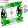 Skin Wrap Decal Set 2 Pack for Amazon Echo Dot 2 - HEX Green (2nd Generation ONLY - Echo NOT Included) view 3