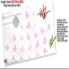 Pastel Butterflies Pink on White - Decal Style Skin Wrap fits Google Home Original (Google Home NOT Included) view 3