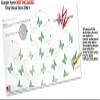 Pastel Butterflies Green on White - Decal Style Skin Wrap fits Google Home Original (Google Home NOT Included) view 3
