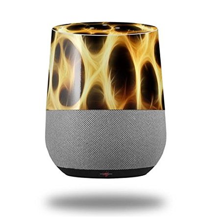 Fractal Fur Leopard - Decal Style Skin Wrap fits Google Home Original (Google Home NOT Included)