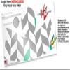 Chevrons Gray and Turquoise - Decal Style Skin Wrap fits Google Home Original (Google Home NOT Included) view 3