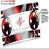 Skin Wrap Decal Set 2 Pack for Amazon Echo Dot 2 - Circulation (2nd Generation ONLY - Echo NOT Included) view 3