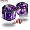 Skin Wrap Decal Set 2 Pack for Amazon Echo Dot 2 - Purple Checker Graffiti (2nd Generation ONLY - Echo NOT Included) view 2