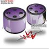 Skin Wrap Decal Set 2 Pack for Amazon Echo Dot 2 - Bokeh Hex Purple (2nd Generation ONLY - Echo NOT Included) view 2