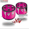 Skin Wrap Decal Set 2 Pack for Amazon Echo Dot 2 - Paper Planes Hot Pink (2nd Generation ONLY - Echo NOT Included) view 2