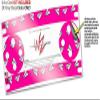 Skin Wrap Decal Set 2 Pack for Amazon Echo Dot 2 - Paper Planes Hot Pink (2nd Generation ONLY - Echo NOT Included) view 3