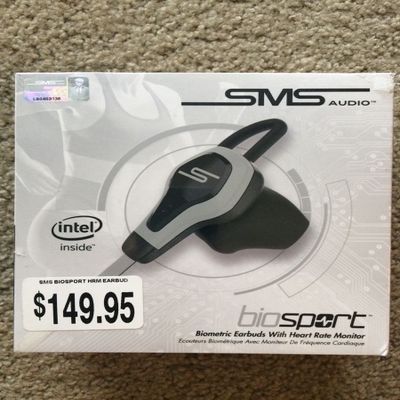 SMS Audio BioSport In-Ear Wired Ear Bud With Heart Monitor - Ear - Optical Heart Rate Sensor - Black, Gray - Health & Fi