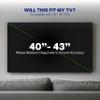 VIVO Flat Screen TV Cover for 40 to 43 in Screens, Black, COVER-TV040B view 3