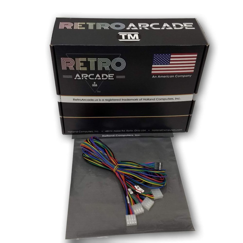 RetroArcade.us Jamma Trackball Interface Wiring Harness for 3" Trackball for 138-in-1, 276-in-1, 352-in-1, 412-in-1 PCBs
