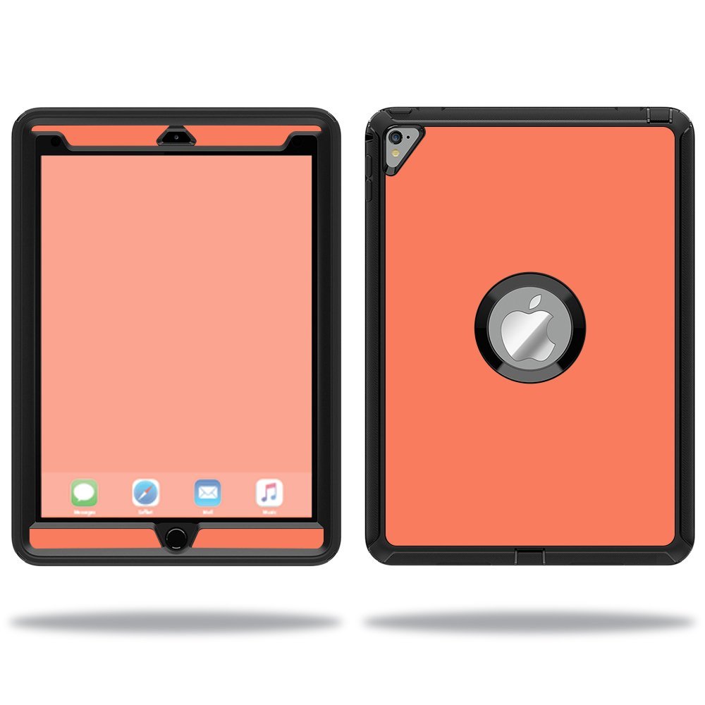 MightySkins Skin Compatible with OtterBox Defender Apple iPad Pro 9.7 Case wrap Cover Sticker Skins Solid Salmon