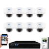 GW Security 8 Channel 8-Megapixel 4K (3840x2160) NVR with (8) UltraHD 4K 8MP 2.8~12mm Varifocal Zoom H.265+ Outdoor/Indoor Waterproof Microphone Audio&Video PoE IP Smart AI Dome Cameras view 1