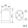 E-Simpo 12pcs BA15S to E12 US LED Chandelier Candelabra Light Socket Lamp Base Adapter, Allow You Install E12 mini Screw lamp into BA15S Bulb Holder view 2