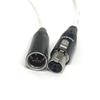 35ft Mini XLR 4 Pin Male to Female Cable Plenum Jacket White view 2