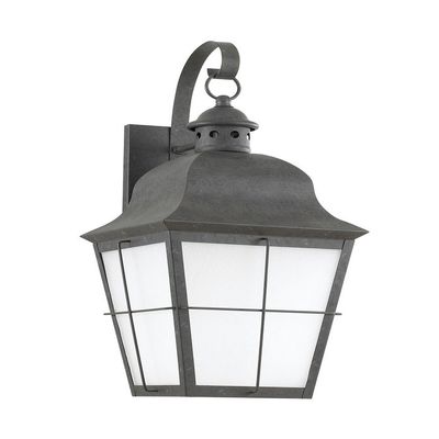 Generation Lighting 89273-46 Chatham Outdoor Wall Sconce, 1-Light 100 Watts, Oxidized Bronze, 21.00x9.25x9.25