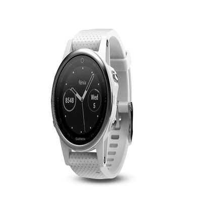 Garmin 010-01685-32 1.1" Fenix 5S - White with Carrara White Band (KOR)