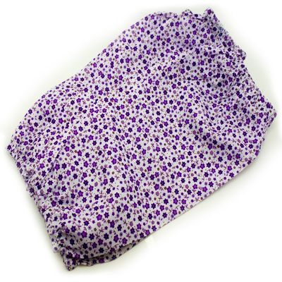 HAND Extra Light Linen Floral Pattern Sleeve Arm Protectors 37 cm x 17 cm - Pack of 2 Pairs, Purple Floral Design