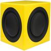 Earthquake Sound MiniMe-P63 Compact 6.5-inch Powered Subwoofer with Dual Passive Radiators, Yellow view 2