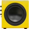 Earthquake Sound MiniMe-P63 Compact 6.5-inch Powered Subwoofer with Dual Passive Radiators, Yellow view 3
