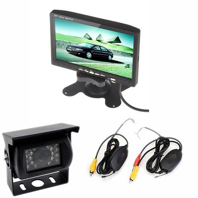 Eaglerich 7 Inch TFT LCD Color Display Screen Monitor Car Rear View Monitor Parking HDMI + 18mm Color